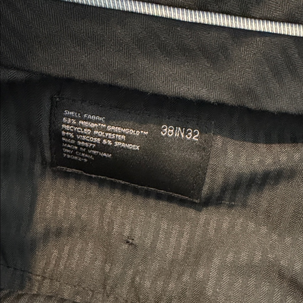 🌿 JF J.Ferrar Classic Black Men's Dress Pants - Picture 3 of 7